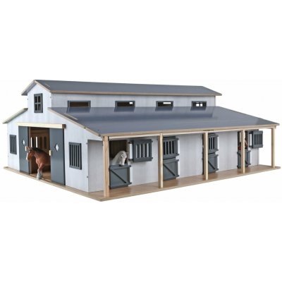 Kids Globe 610311 Farming Koňská stáj se 7 boxy a pastvinou 1:24 – Zbozi.Blesk.cz