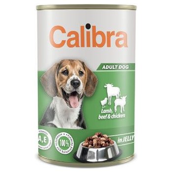 Calibra Dog Lamb beef&chick. in jelly 1,24 kg