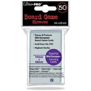 Ultra Pro Board Game Sleeves Euro Mini 44x68mm