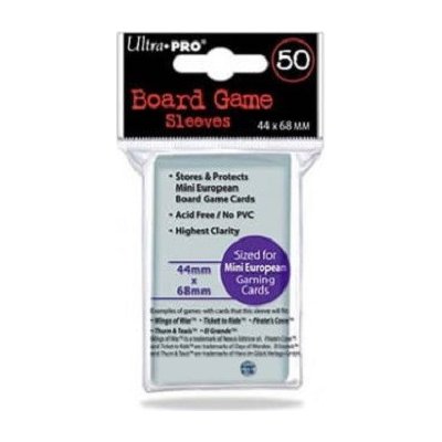 Ultra Pro Board Game Sleeves Euro Mini 44x68mm