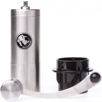 Rhinowares mini nerezový ruční mlýnek + Aeropress adaptér