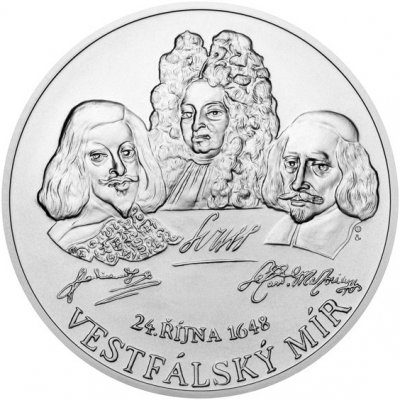 Česká mincovna Stříbrná medaile 10 oz Vestfálský mír stand 311 g