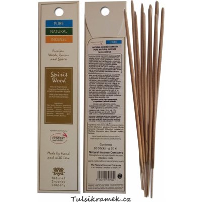 Pure natural incense vonné tyčinky Duch dřeva 10 ks