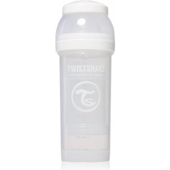 Twistshake antikoliková láhev bílá 260ml