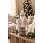 Dekorace MagicHome Santa, s dárkem, růžovo-hnědý, 30 cm – Hledejceny.cz