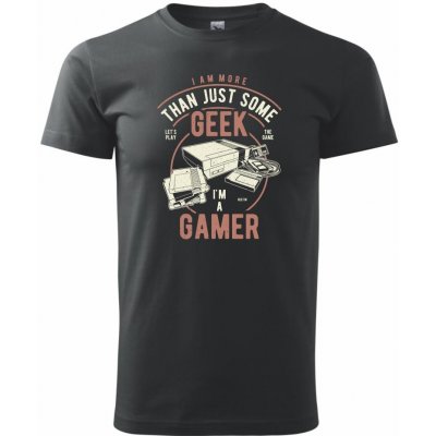Geek Gamer Klasické pánské triko černá – Zboží Mobilmania