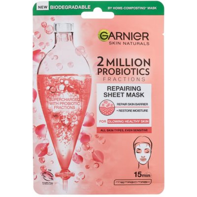 Garnier Skin Naturals regenerační textilní maska s probiotickými frakcemi 22 g – Zboží Mobilmania