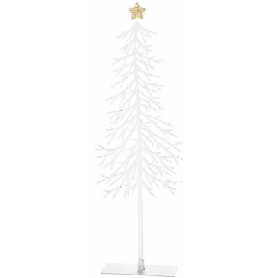 Vánoční kovová dekorace Tree with star 8 x 25 x 3,5 cm – Zboží Mobilmania