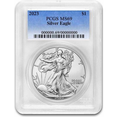 UNITED STATES MINT Stříbrná mince American Silver Eagle MS-69 PCGS 2023 USA
