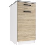 Belini spodní se zásuvkami 40 cm dub sonoma s pracovní deskou TOR SDSZ1-40/1/WT/DS/0/B1 – Zboží Dáma