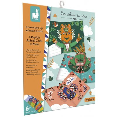 Janod Sada Kreativních Prostorových Pop-Up Karet 3D Zvířata 6+ – Hledejceny.cz