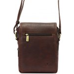 Hnědá pánská kožená taška přes rameno GT236 – Zboží Dáma