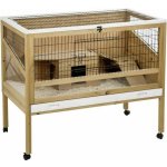 Kerbl 82725 Indoor Deluxe Klec pro malá zvířata dřevo 115 x 60 x 92,5 cm – Zboží Dáma