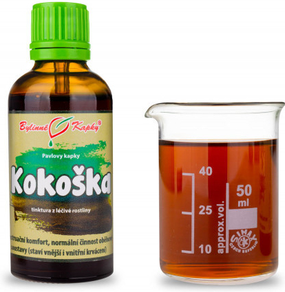 Bylinné kapky Kokoška pastuší tobolka tinktura 50 ml