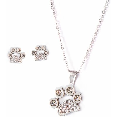 Steel Jewelry set náhrdelník a náušnice tlapky z chirurgické oceli SET151109 – Zboží Dáma