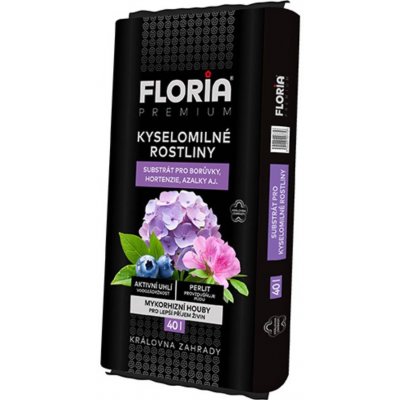 FLORIA Substrát pro kyselomilné rostliny BLACK 40 l – Sleviste.cz