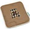 Hřejivý polštářek BABYRENKA Nahřívací polštářek z třešňových pecek Ribbon 15x15 cm Bear Cube beige