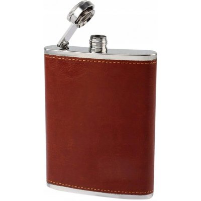 PLACATKA NEREZOVÁ OCEL KŮŽÍ POTAŽENOU 8 OZ 240 ml – Zboží Dáma