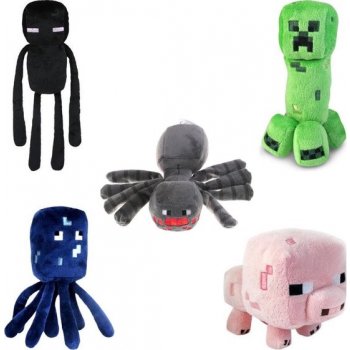 Jazwares Sada 5 Minecraft Spider/Enderman/Creeper/Pig/Octopus cca 22 cm