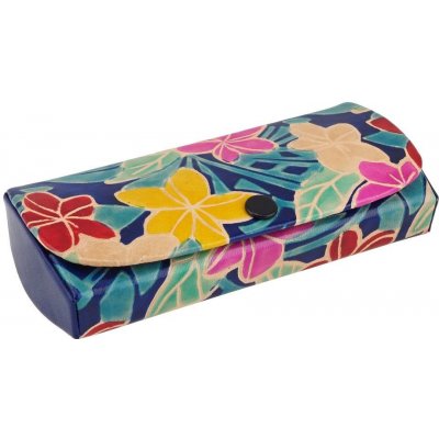 Kožené pouzdro na brýle Květy modré – Zboží Dáma