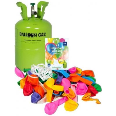 Folat Helium do balónků jednorázová nádoba 250 l + 30 balónků