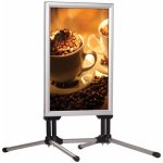 A-Z Reklama CZ Venkovní stojan SwingPro na plakát formátu A1 - Stříbrný – Zboží Dáma