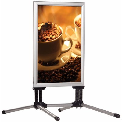 A-Z Reklama CZ Venkovní stojan SwingPro na plakát formátu A1 - Stříbrný – Zboží Dáma