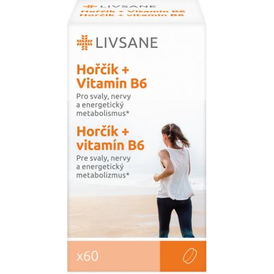 Livsane Hořčík + Vitamin B6 60 tablet