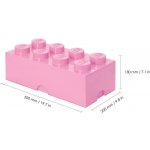 LEGO® Úložný box 25 x 25 x 18 cm světle růžová – Zboží Dáma