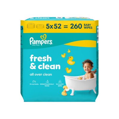 Pampers wipes Fresh Clean 5 x 52 ks – Hledejceny.cz