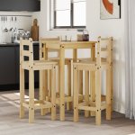 vidaXL 5dílný barový set masivní borové dřevo – Zboží Dáma