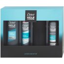 Dove Men + Care Clean Comfort sprchový gel 250 ml + sprchová pěna 200 ml + deospray 150 ml + láhev na vodu dárková sada