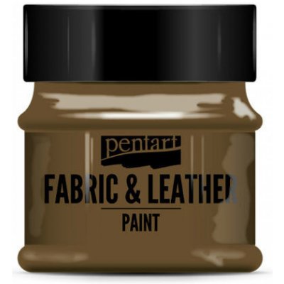 pentart Barva na textil a kůži tmavě hnědá 50 ml – Zboží Dáma