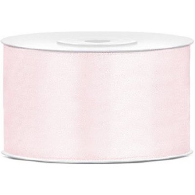 stuha saténová 38 mm x 32 m světlé růžová – Sleviste.cz