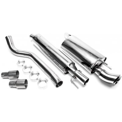 TA Technix sportovní nerezový catback výfuk Opel Corsa B (S93, 93-00), 2x 76 mm DTM zahnutá nerezová koncovka bez pertlu – Hledejceny.cz