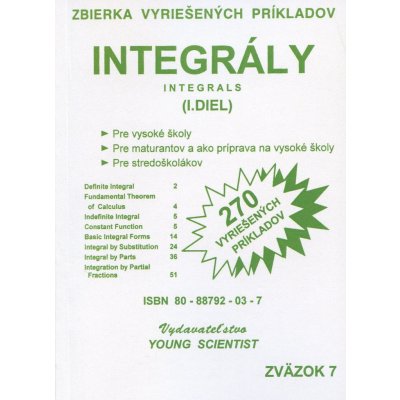 Integrály I.diel (RNDr.Marián Olejár; Iveta Olejárová) – Zboží Mobilmania