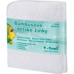 T-Tomi bambusové žíňky v provedení ubrousek bílá 4 ks – Zboží Mobilmania