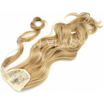 CLIP IN culík vlnitý ze 100% japonského kanekalonu 60cm přírodní blond
