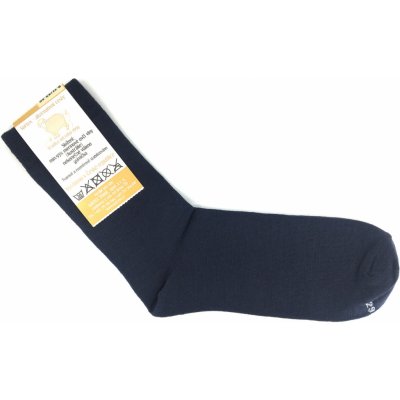 Surtex Společenské ponožky 95% Merino Tmavě modré