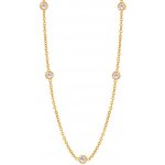 Troli Elegantní pozlacený náhrdelník se zirkony VAAXP1692G – Zboží Mobilmania