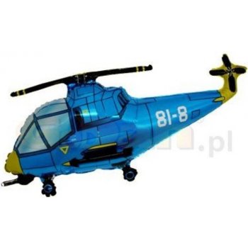 GoDan Balón foliový Helikoptéra modrá 60 cm