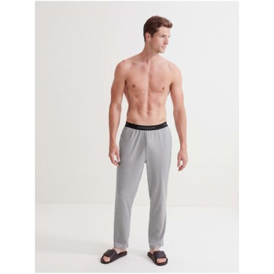 Marks & Spencer pánské pyžamové kalhoty s černou gumou šedé – Zboží Mobilmania