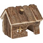 Flamingo domeček HOUSE GRITTY WOOD S 14,5 x 11 x 11,5 cm – Hledejceny.cz