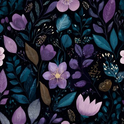 Takoy Látka s potiskem nepromokavý polyester TD / NS fialové květiny Relax – Hledejceny.cz