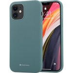 Pouzdro Mercury iPhone 12 mini Silicone zelené