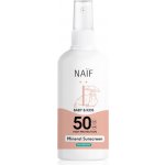 NAIF ochranný sprej na opalování SPF50 pro děti a miminka bez parfemace 100 ml – Zboží Dáma
