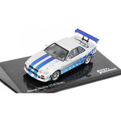 DeAgostini Nissan Skyline GT R R34 Rychle a Zběsile časopis s modelem 1:43