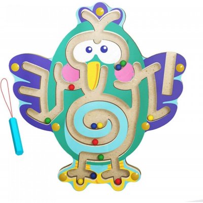 CAB Toys Montessori Drevené magnetické bludisko zajačik – Hledejceny.cz