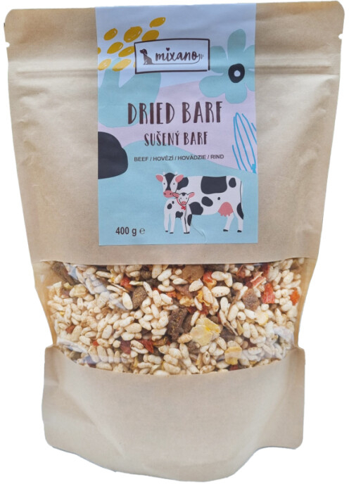 Mixáno Sušený BARF Hovězí 0,4 kg
