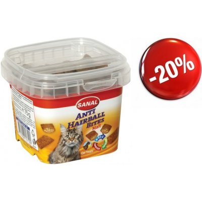 Sanal ANTI Hairball BITES plněný snack proti chomáčům 75 g – Zboží Mobilmania